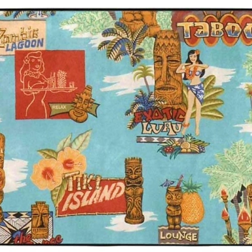 Tiki area rug